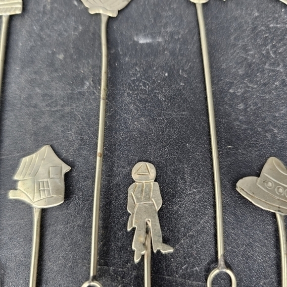 Vintage Alpaca Mexico olive/cheese cocktail picks‎ - Picture 4 of 7